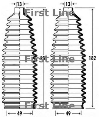 FIRST LINE fsg3381 -  Пыльник, рулевое управление